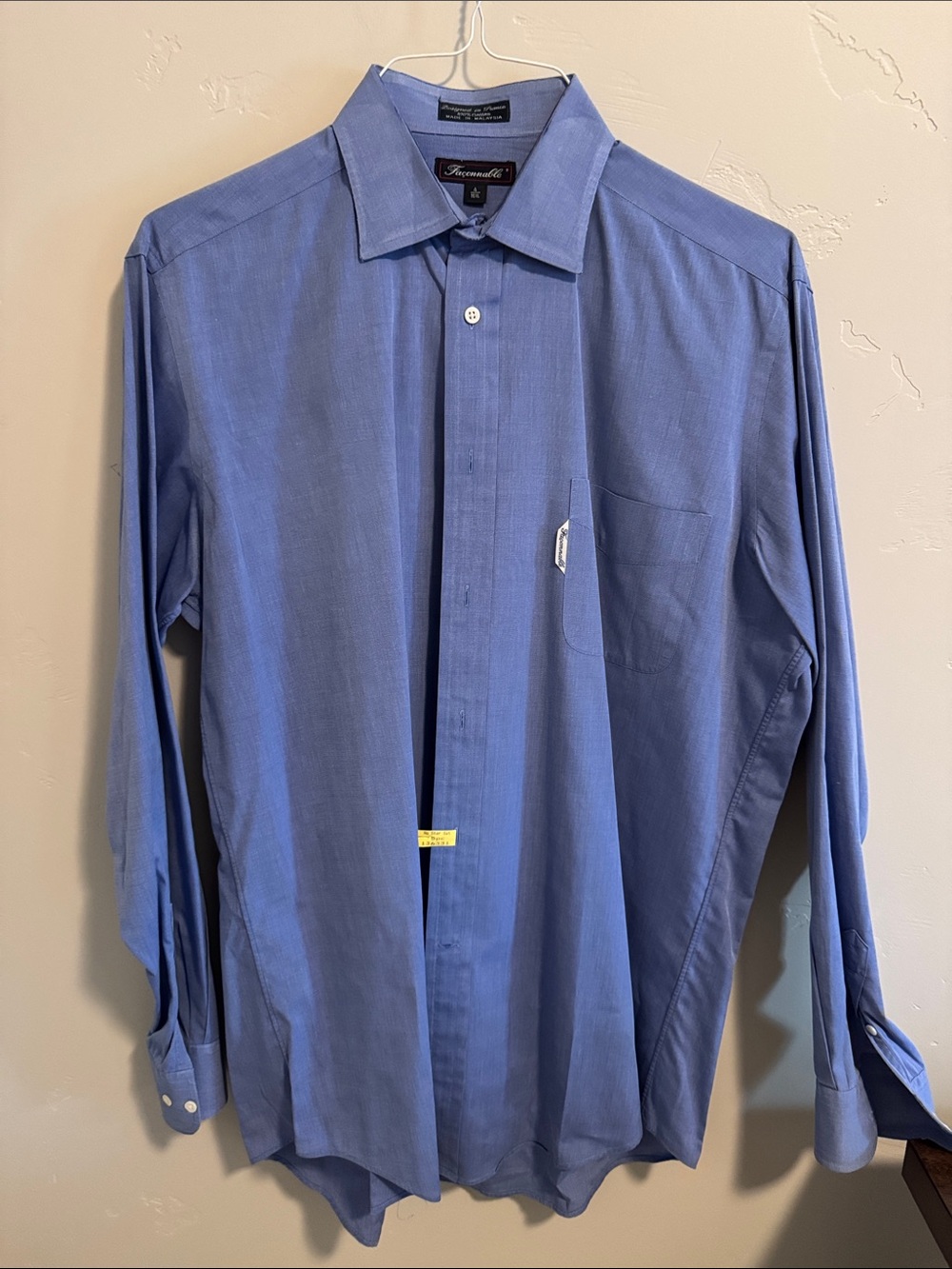 Faconnable men’s blue shirt 16XL.  GUC